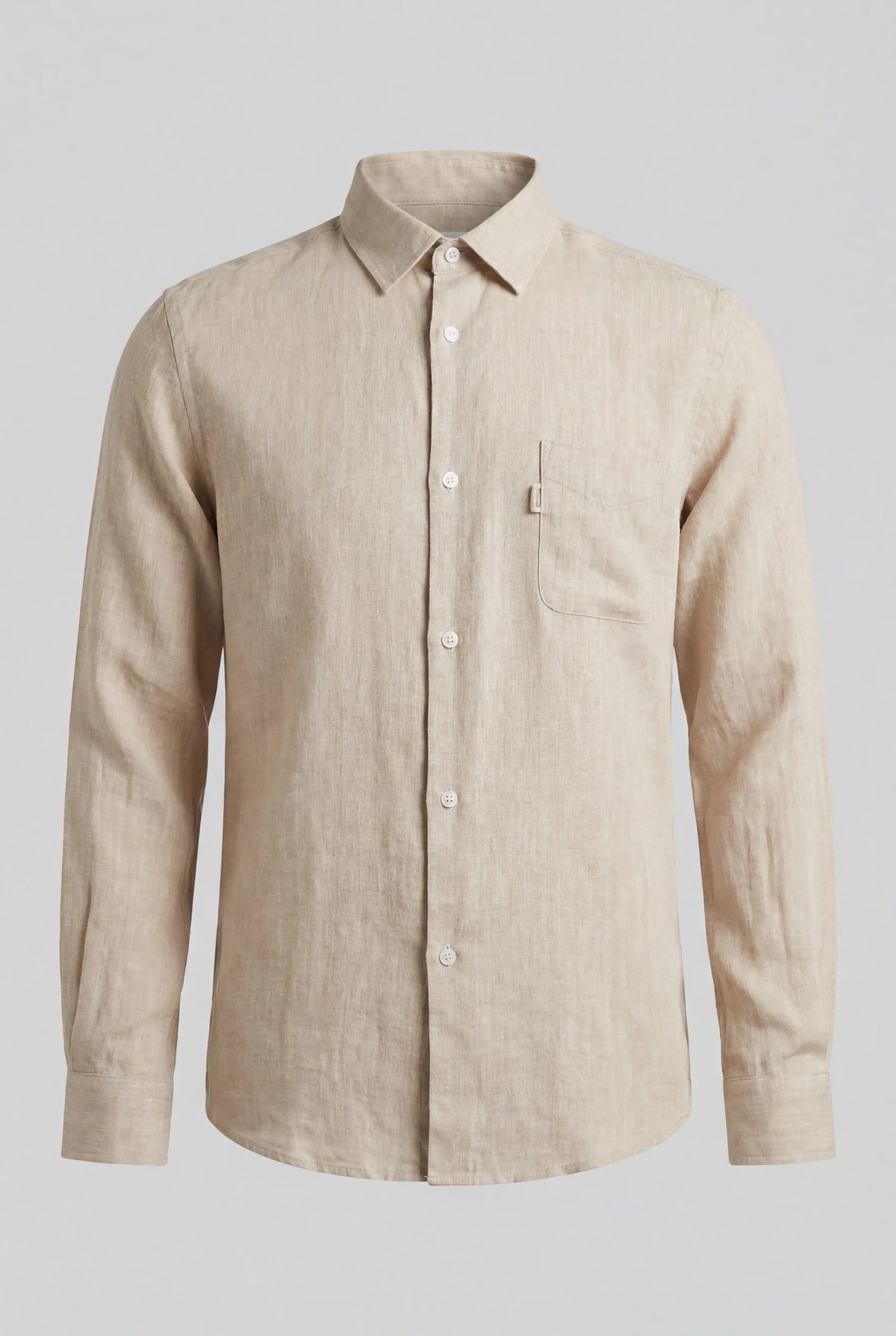 Monaco Summer Shirt - Sand - Linskjorte - Valmont Wear