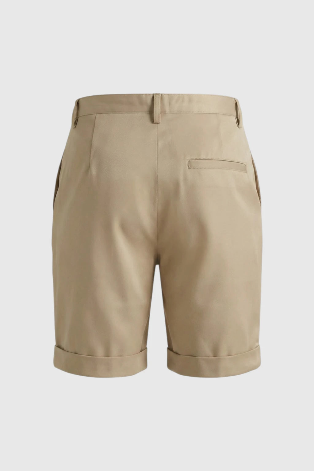 Herreshorts med læg og lommer - beige og alsidige - Shorts - Valmont Wear