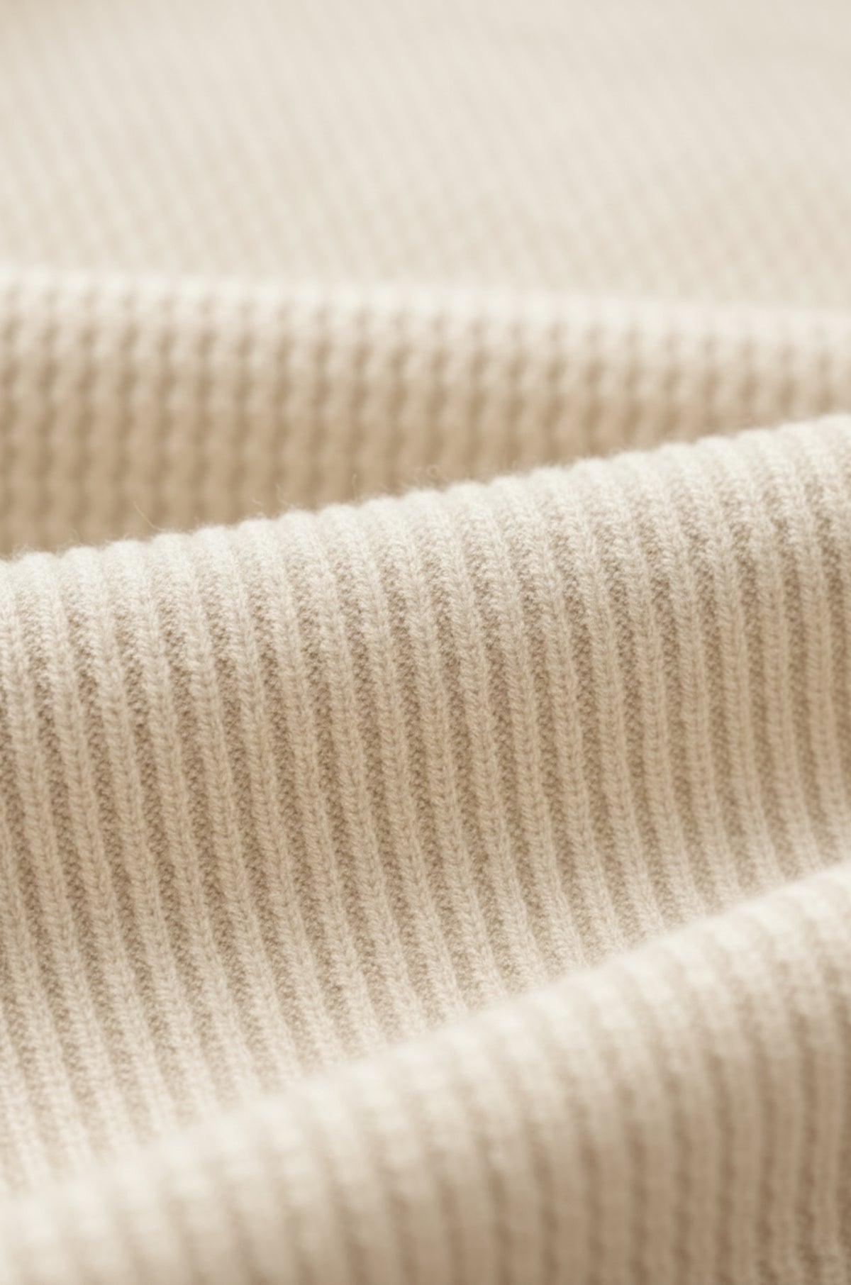 Herre polo strikskjorte med lange ærmer og krave – Creme – Regular Fit - - Sweatre - Valmont Wear