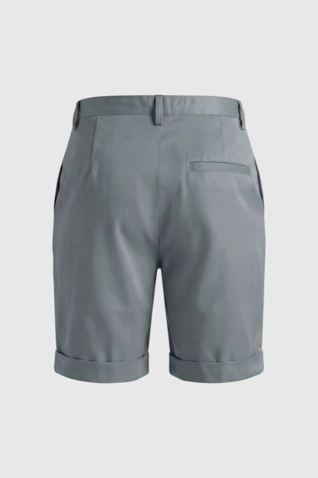 Herreshorts med læg og lommer - skifergrå og alsidige - Shorts - Valmont Wear