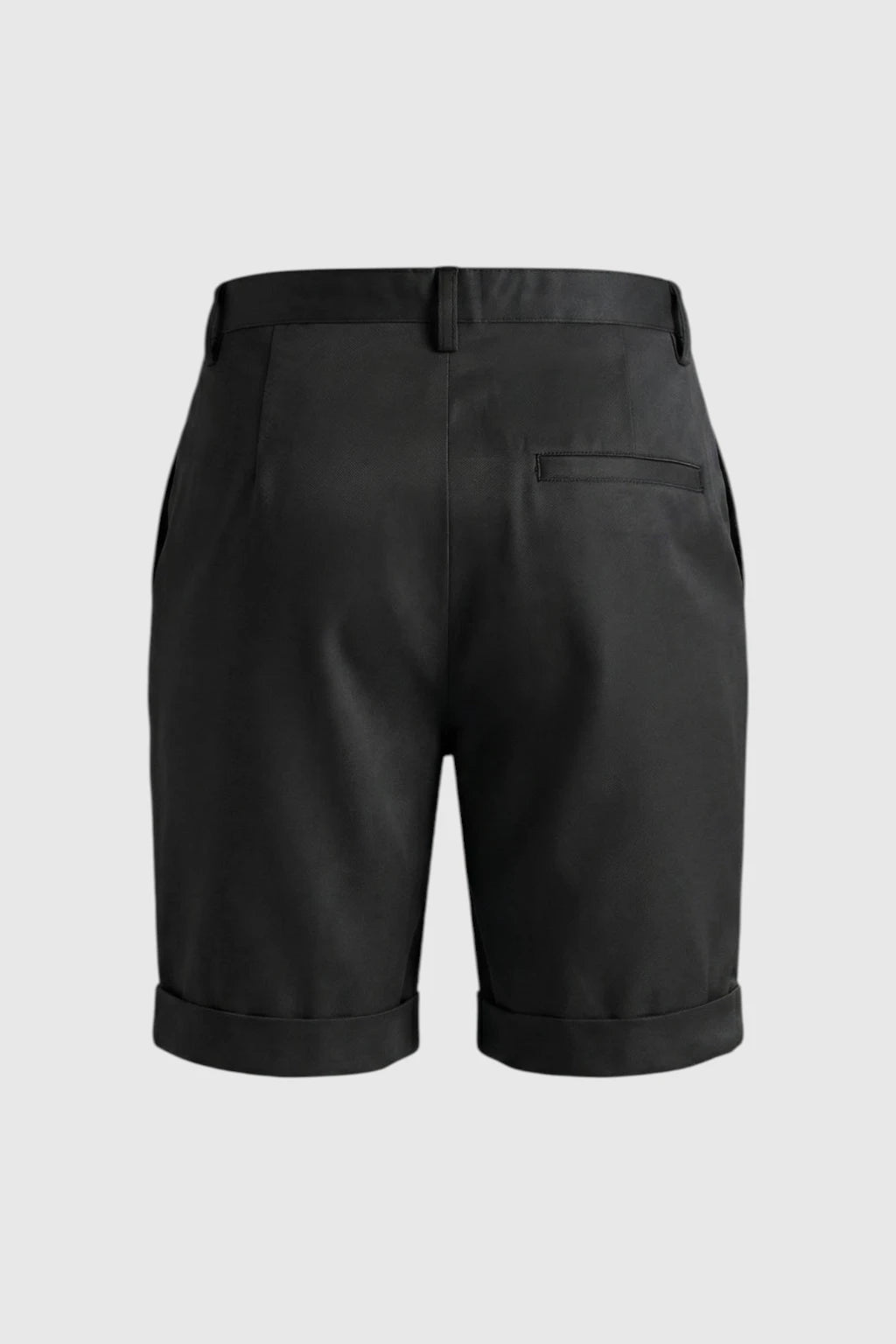 Herreshorts med læg og lommer - sort og alsidige - Shorts - Valmont Wear