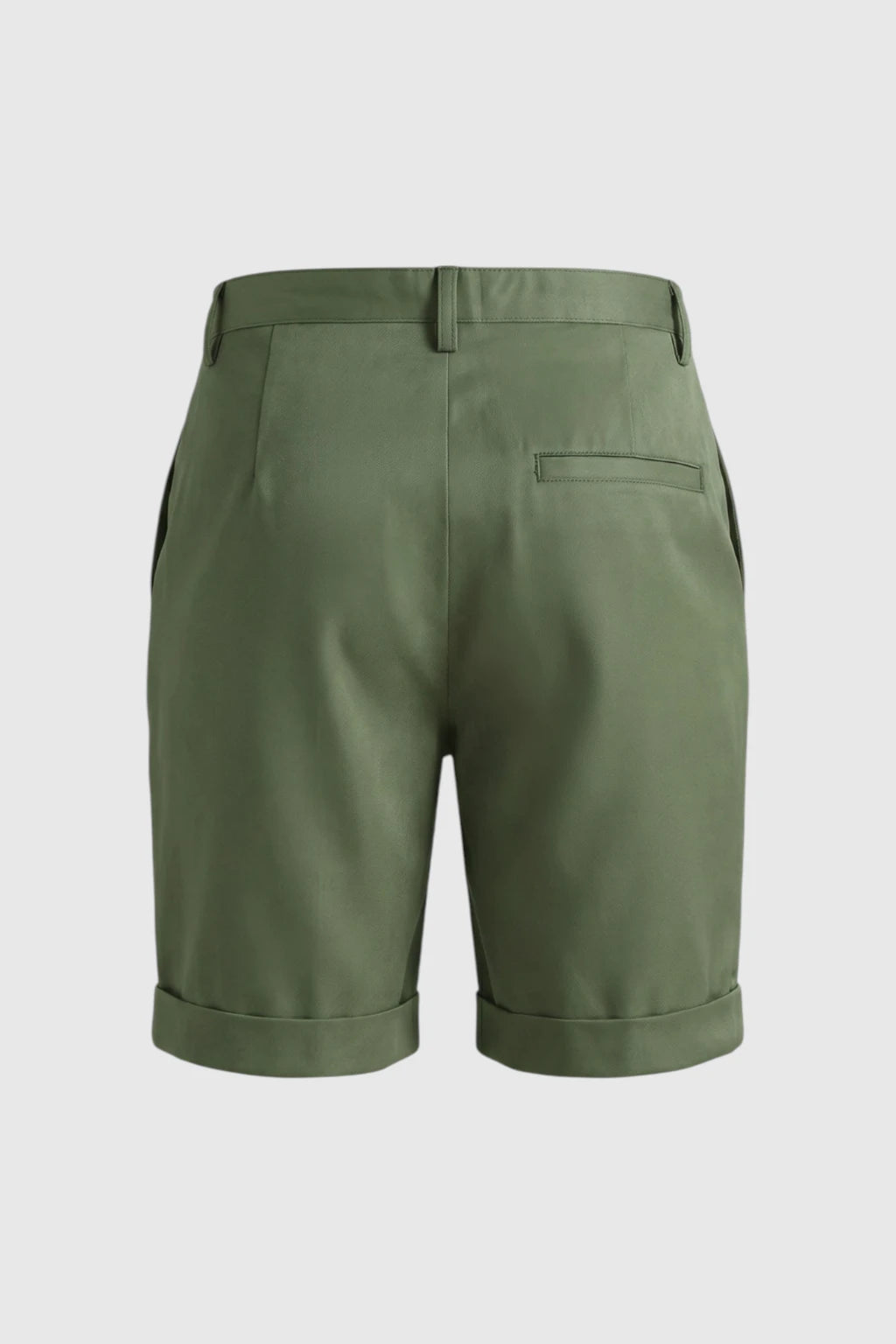 Herreshorts med læg og lommer – grøn og alsidige