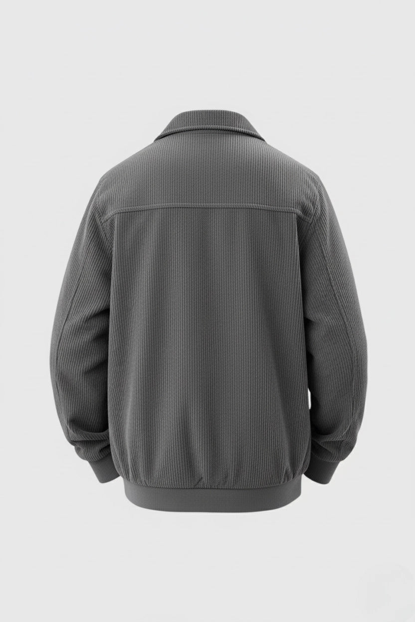 Herre Corduroy Jakke – Grå - - Jakker - Valmont Wear