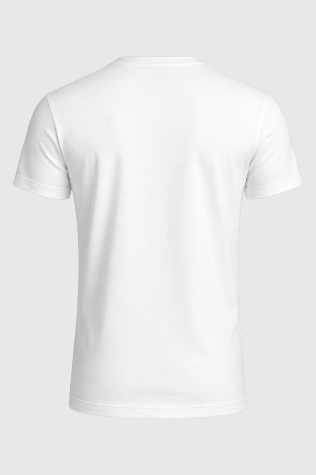 Hvid Slim-Fit T Shirt Herre til Mænd