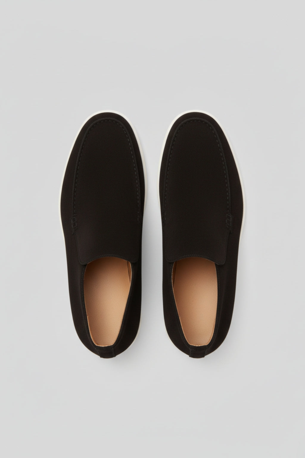 Herre Ruskinds Loafer Støvler – Slip-On Chukka Stil, Flad Hæl – Sort - - Boots - Valmont Wear