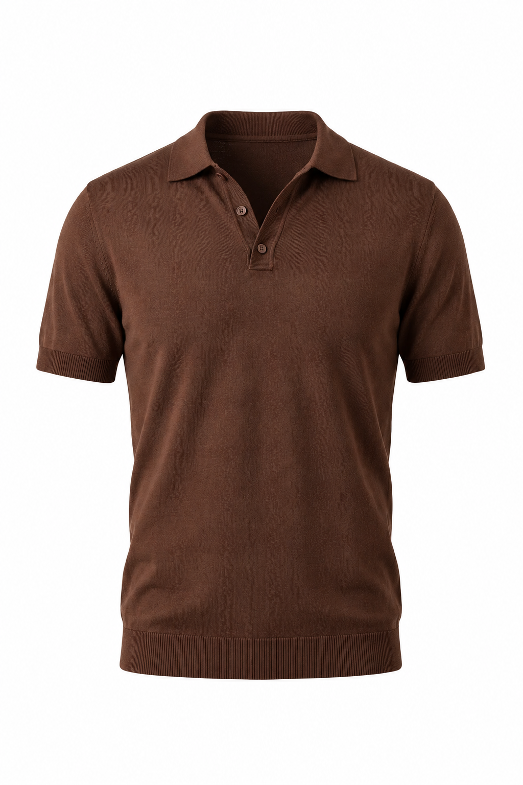Komplet Sommer Sæt Mænd - Strikket Polo, Hør Shorts & Suede Loafers - Chokoladebrun & Cremehvid - - Sommer Sæt - Valmont Wear