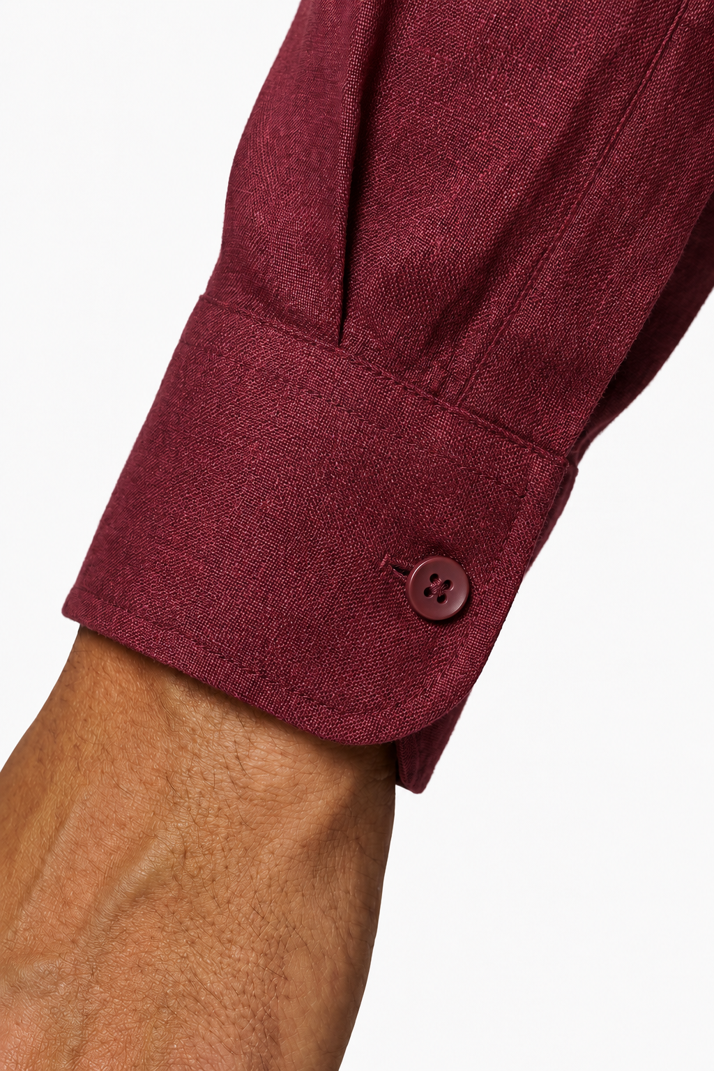 Mikrofiberskjorte til Mænd - Bordeaux - Mikrofiber - Regular Fit - - Linskjorte - Valmont Wear