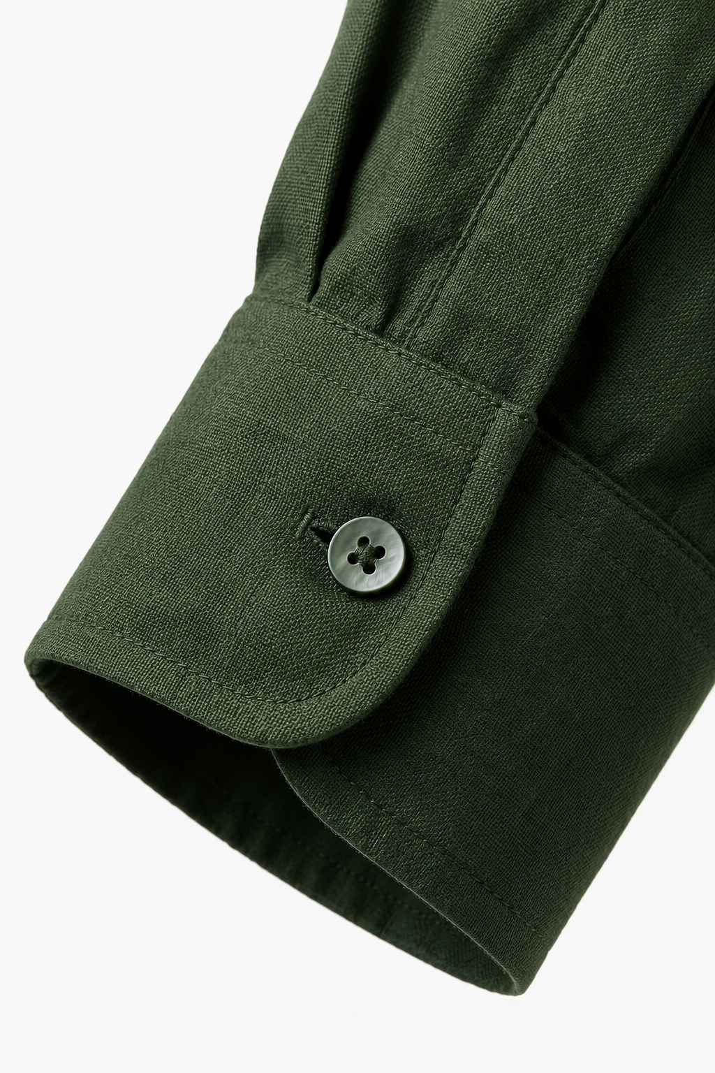 Mørkegrøn Mikrofiberskjorte til Mænd – Regular Fit, Åndbar & Stilfuld Sommerskjorte - - Linskjorte - Valmont Wear