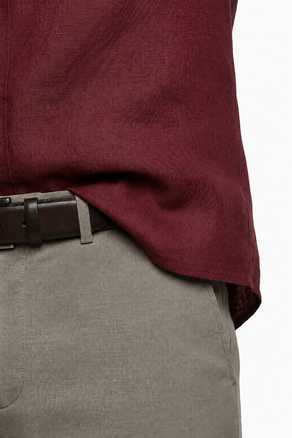 Mikrofiberskjorte til mænd – Bordeaux, Regular Fit - - Linskjorte - Valmont Wear