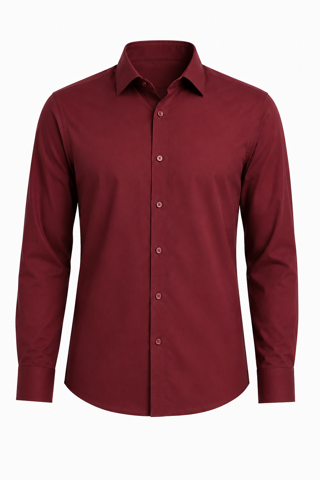 Mikrofibre shirt for men - Bordeaux Regular Fit in breathable mikrofibre blend - - Linskjorte - Valmont Wear