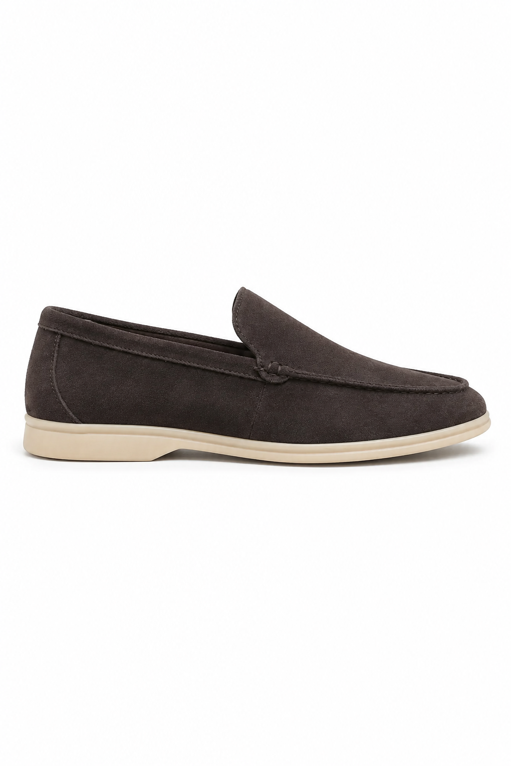 Mokkasiner til Mænd – Chokoladebrune Ruskind Loafers, Komfortabel Pasform, Str. 44 - - Loafers - Valmont Wear