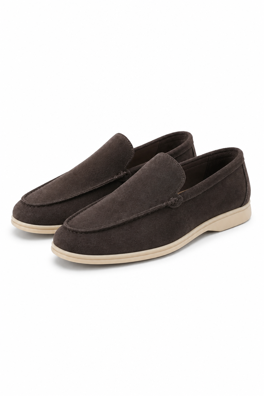 Mokkasiner til Mænd – Chokoladebrune Ruskind Loafers, Komfortabel Pasform, Str. 44 - Chokoladebrun - Loafers - Valmont Wear