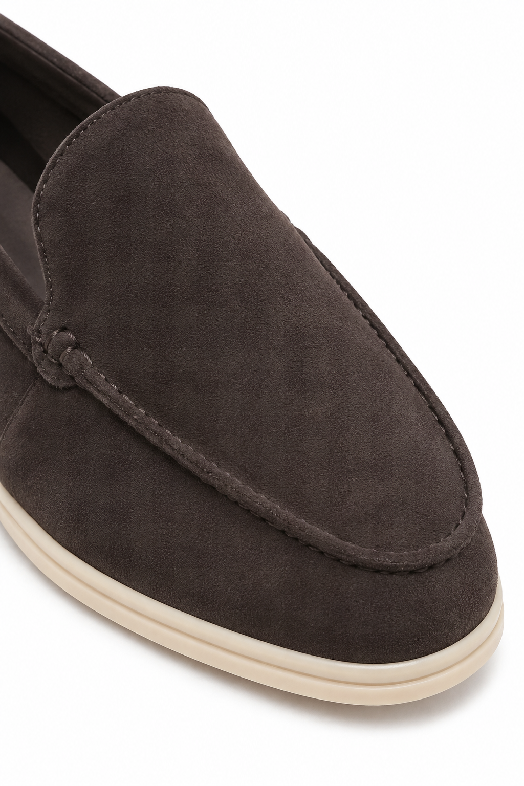 Mokkasiner til Mænd – Chokoladebrune Ruskind Loafers, Komfortabel Pasform, Str. 44 - - Loafers - Valmont Wear
