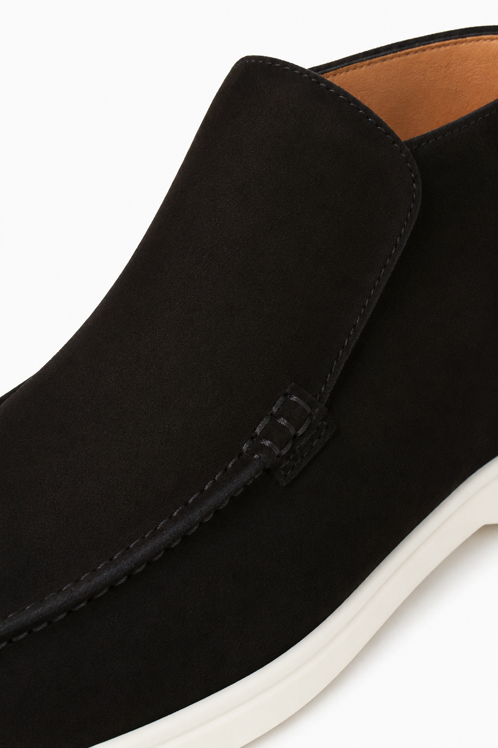 Mørkeblå Ruskind Loafers til Mænd – Premium Slip-on Sko i Blødt Ruskind - - Boots - Valmont Wear