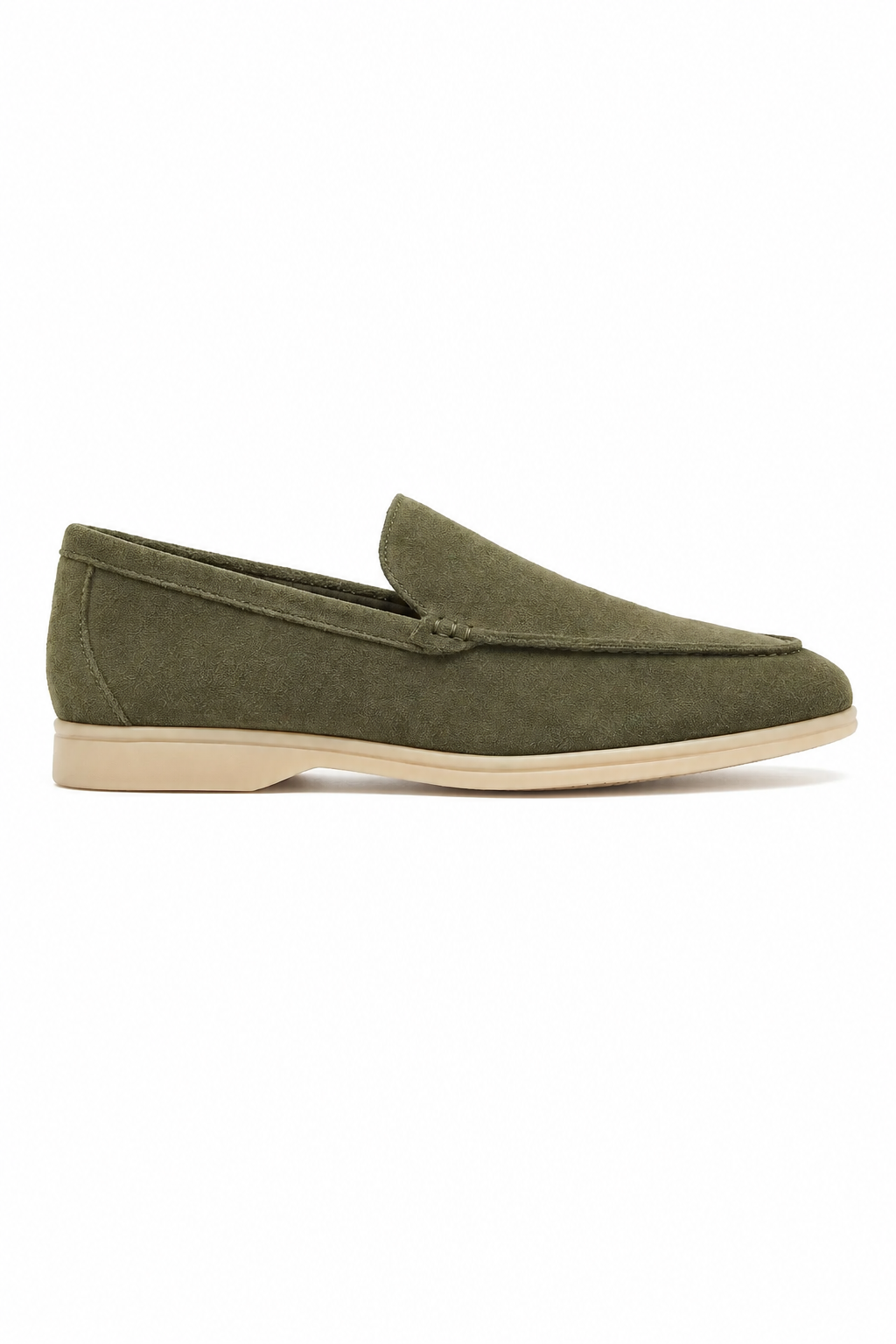 Casual Loafers til Mænd - Olivengrøn - Ruskind - Regular Fit - - Loafers - Valmont Wear