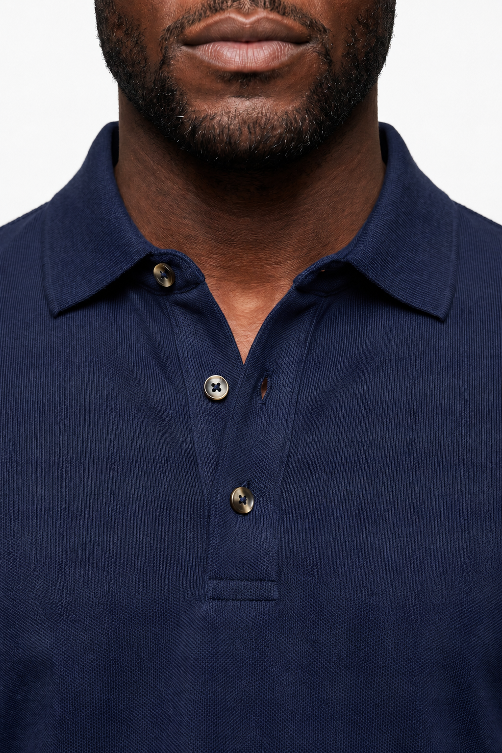 Hør Polo til Mænd i Marineblå - Premium Sommer Polo i Åndbart Hør - - Polo skjorter - Valmont Wear