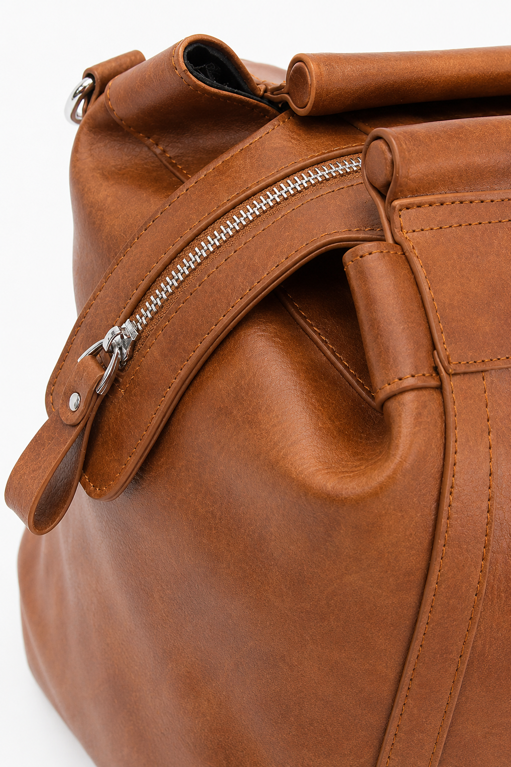 Vintage Lægetaske Læder Duffel til Mænd - Natural Tan Doctor-Style - - Taske - Valmont Wear