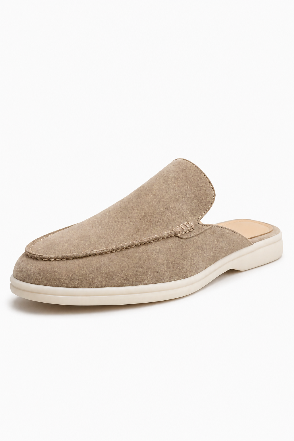 Mule Loafer til Mænd i Sand - Komfortabel Slip-On Sko med Åben Hæl - - Sandaler - Valmont Wear