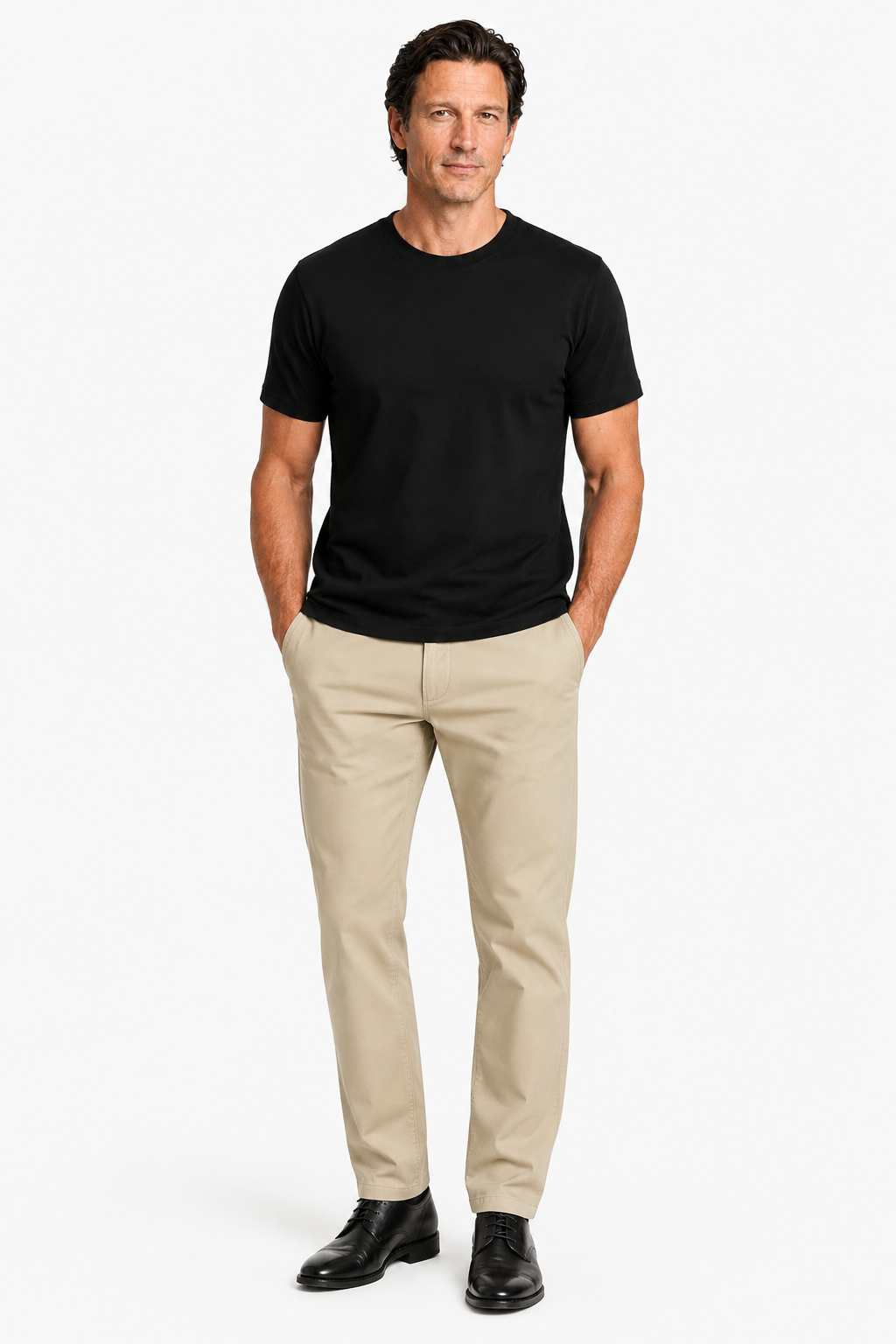 Khaki Straight Fit Bomuldsbukser til Mænd – Komfortable og Stilfulde - - Pants - Valmont Wear