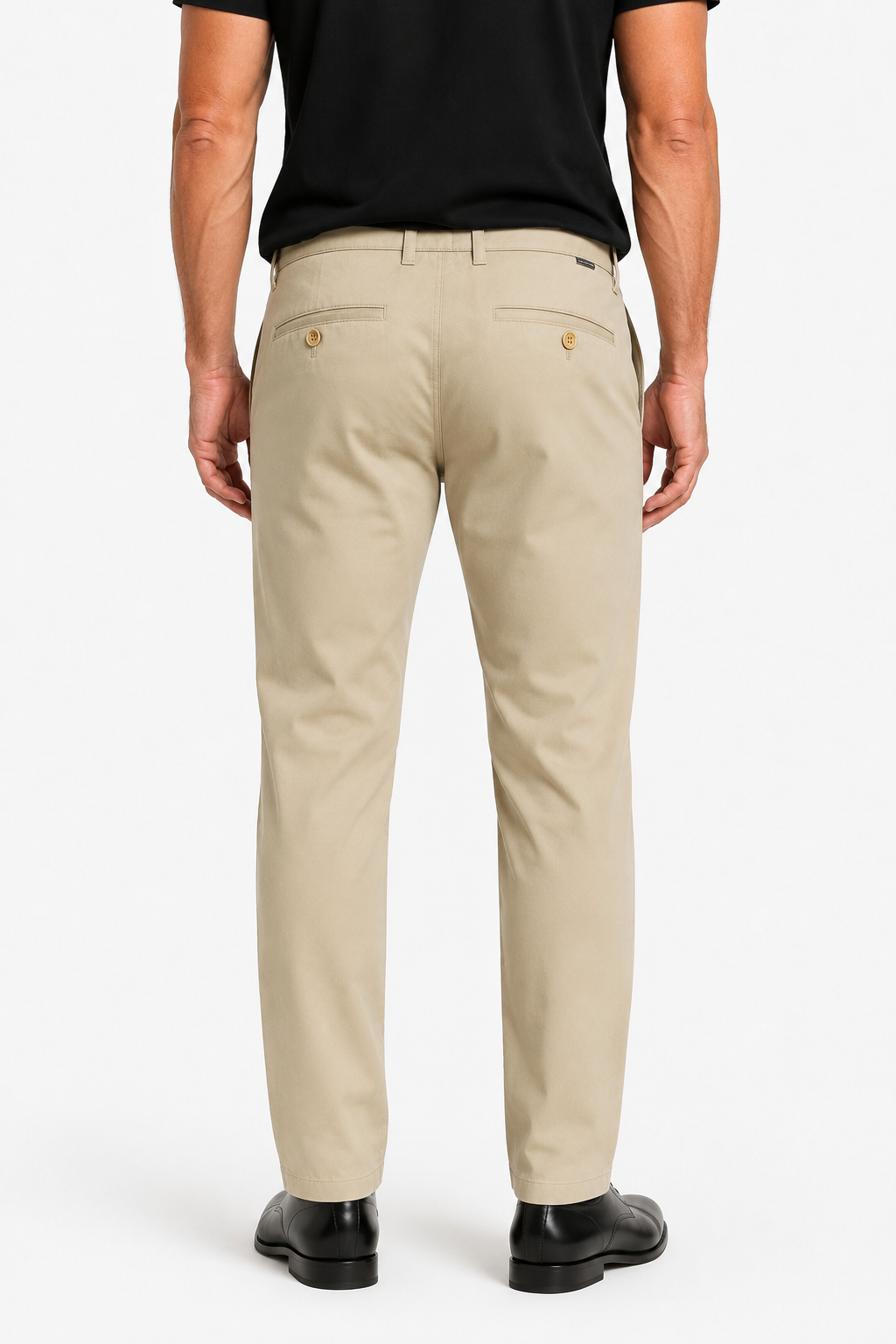 Khaki Straight Fit Bomuldsbukser til Mænd – Komfortable og Stilfulde - - Pants - Valmont Wear
