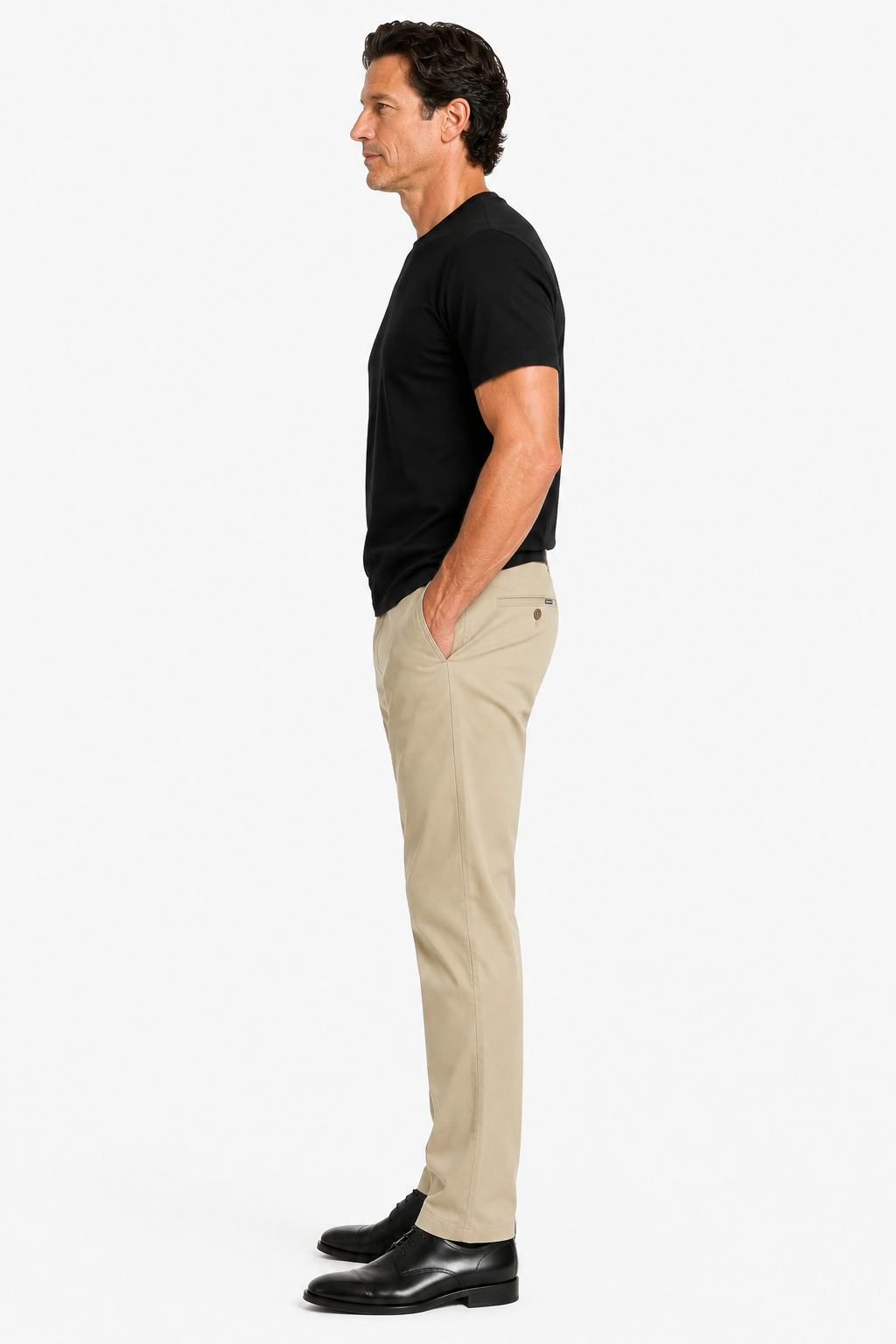Khaki Straight Fit Bomuldsbukser til Mænd – Komfortable og Stilfulde - - Pants - Valmont Wear
