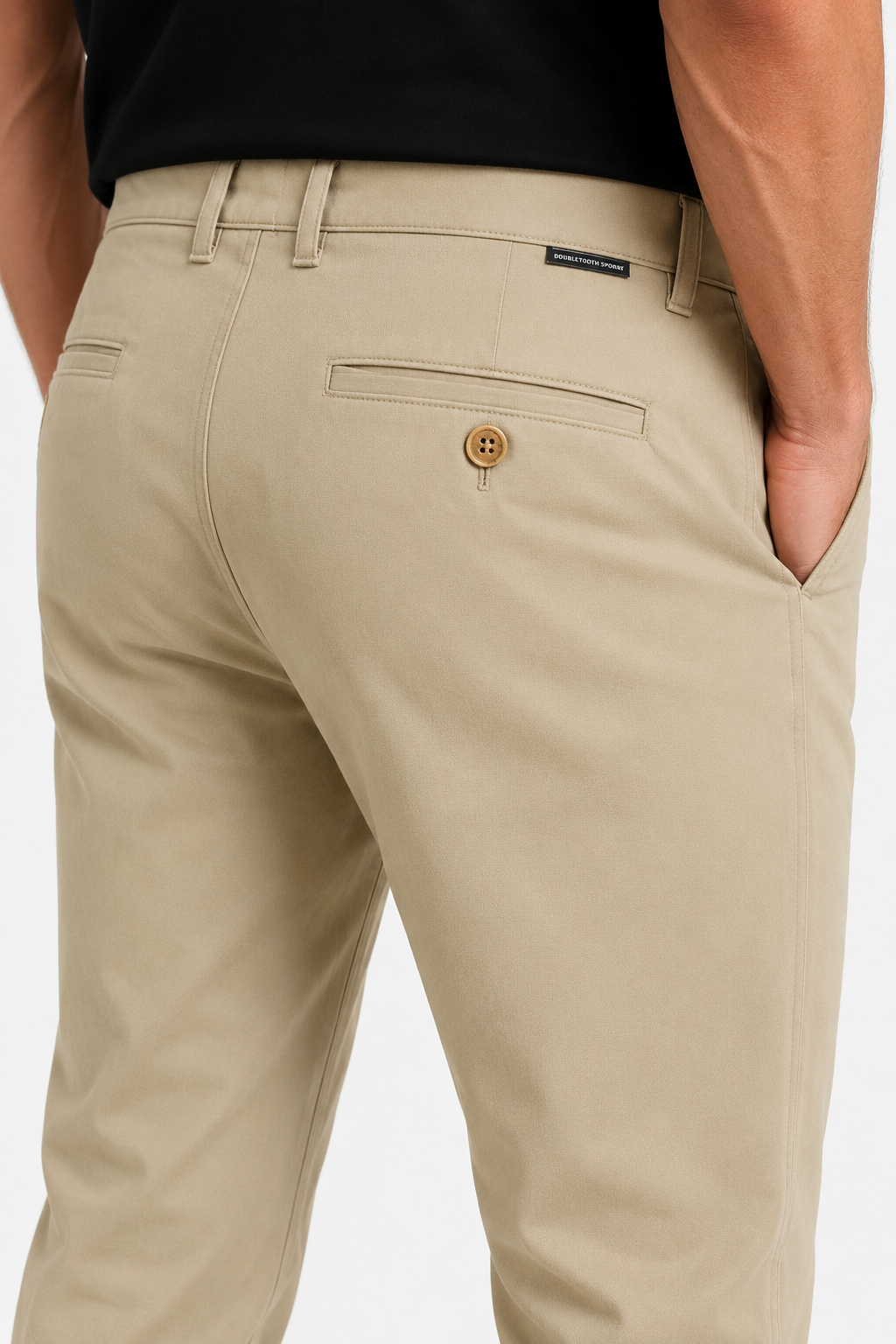Khaki Straight Fit Bomuldsbukser til Mænd – Komfortable og Stilfulde - - Pants - Valmont Wear