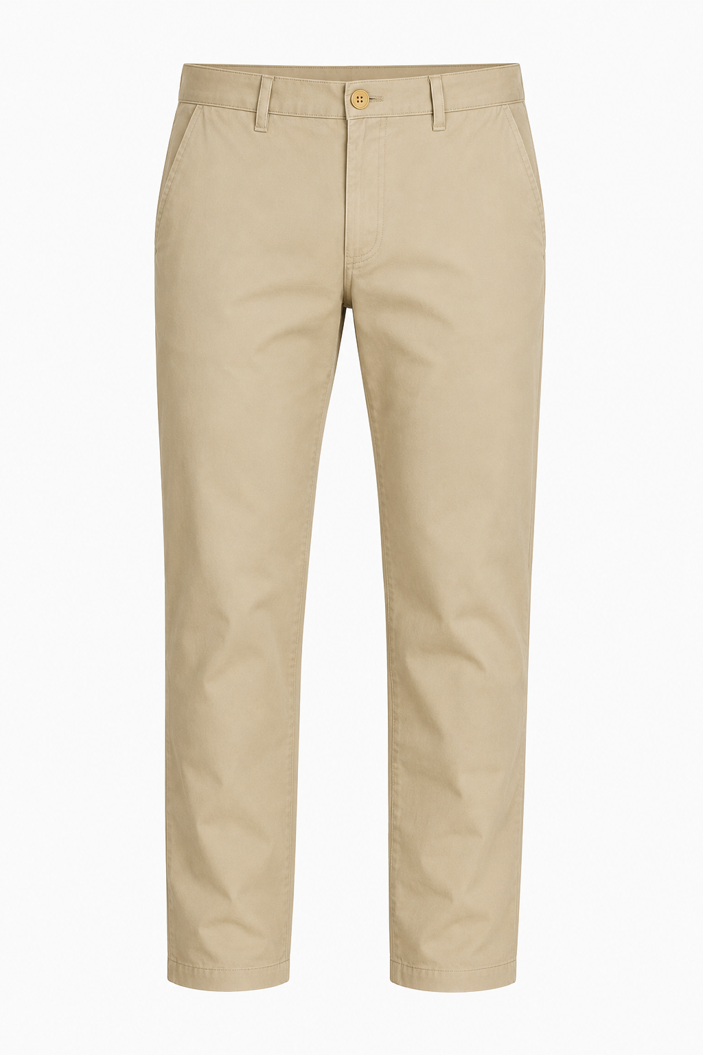 Khaki Straight Fit Bomuldsbukser til Mænd – Komfortable og Stilfulde - Khaki - Pants - Valmont Wear