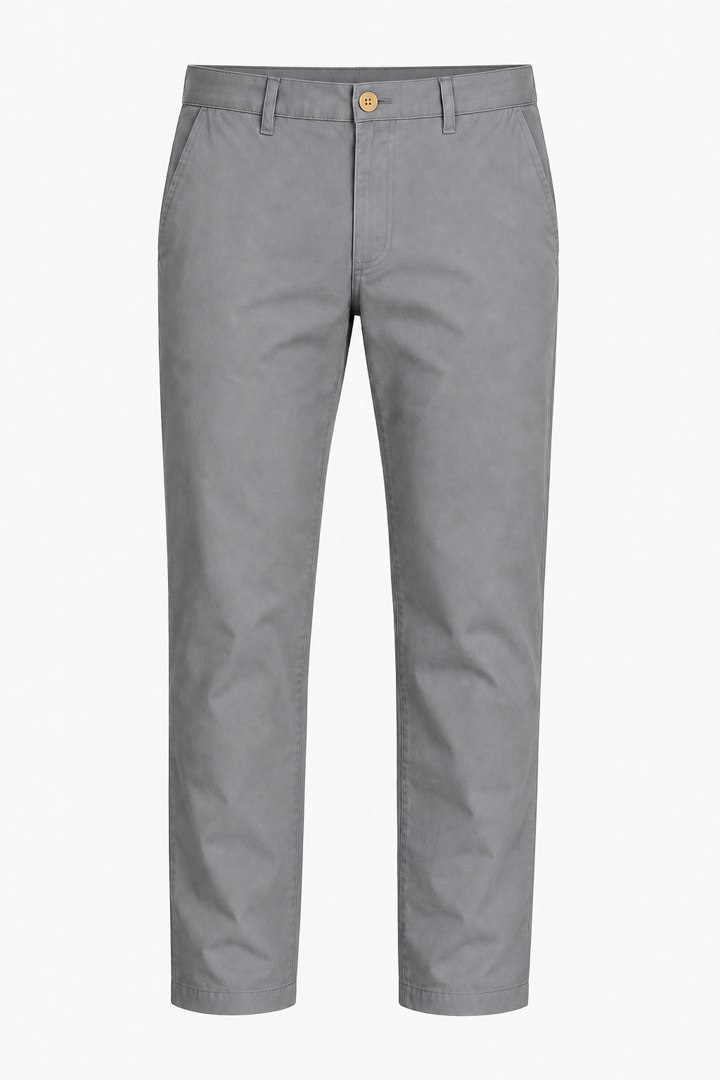 Grå Straight Fit Herrebukser i Bomuld til Hverdag & Fritid - Gray - Pants - Valmont Wear