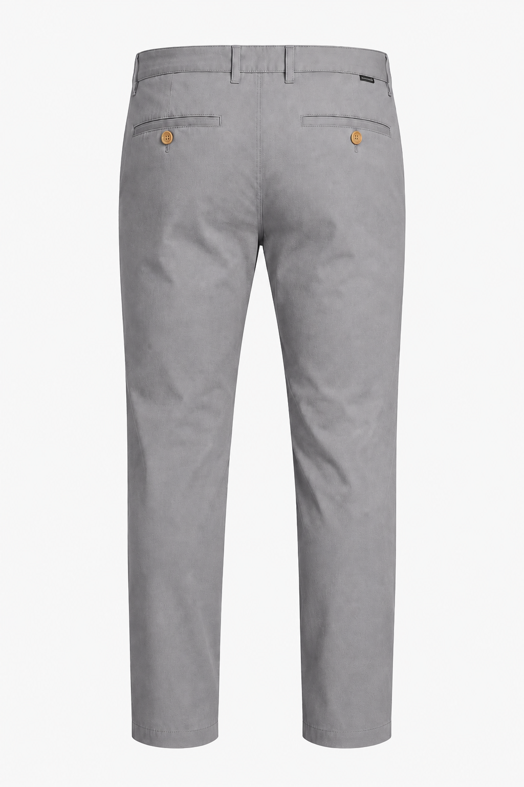 Grå Straight Fit Herrebukser i Bomuld til Hverdag & Fritid - - Pants - Valmont Wear