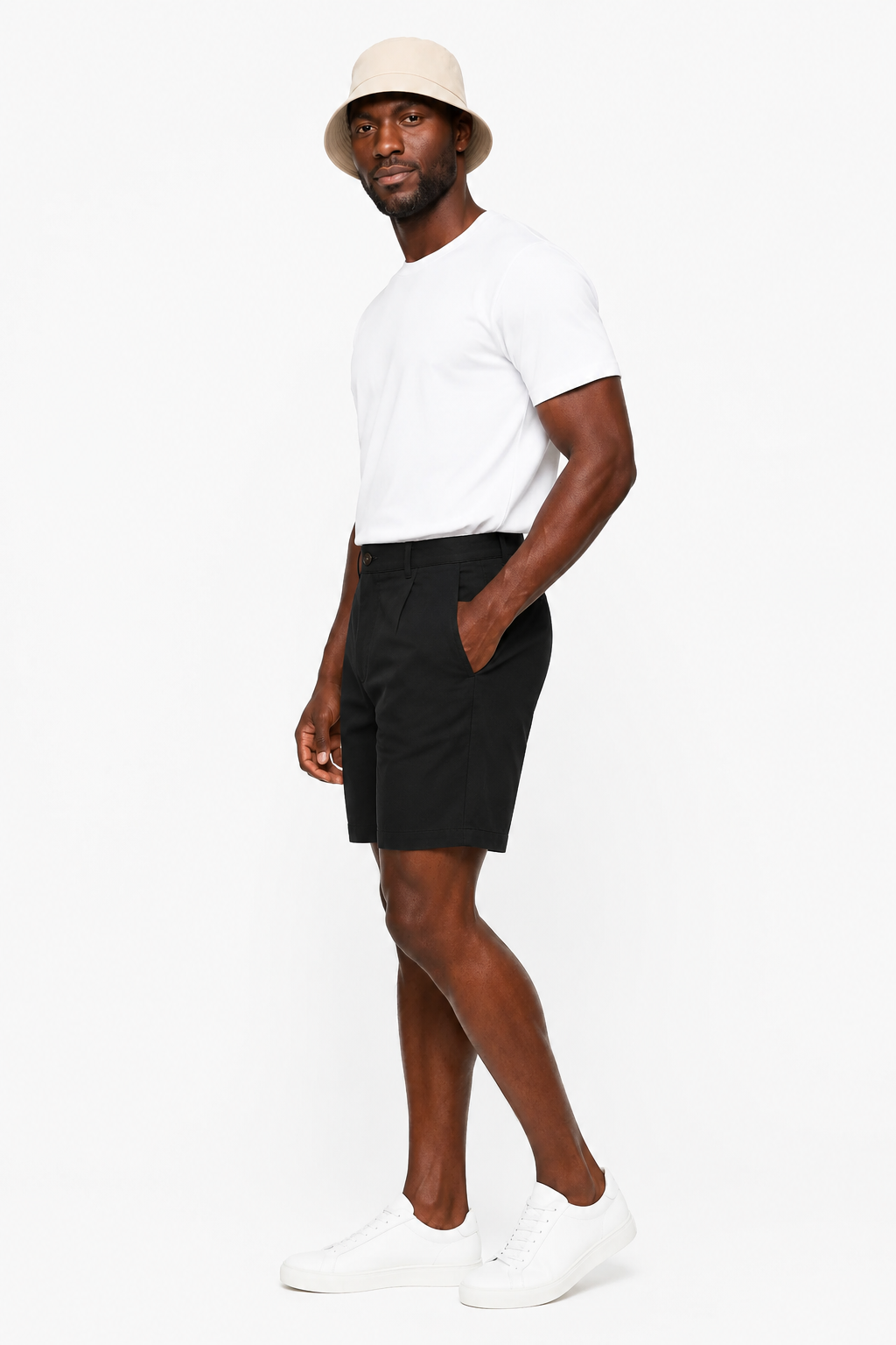 Herreshorts i Sort Hør – Stilrene og Komfortable Shorts til Mænd - - Shorts - Valmont Wear