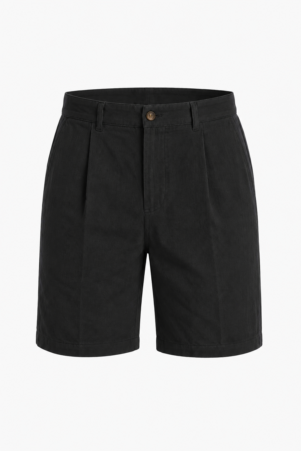 Herreshorts i Sort Hør – Stilrene og Komfortable Shorts til Mænd - - Shorts - Valmont Wear