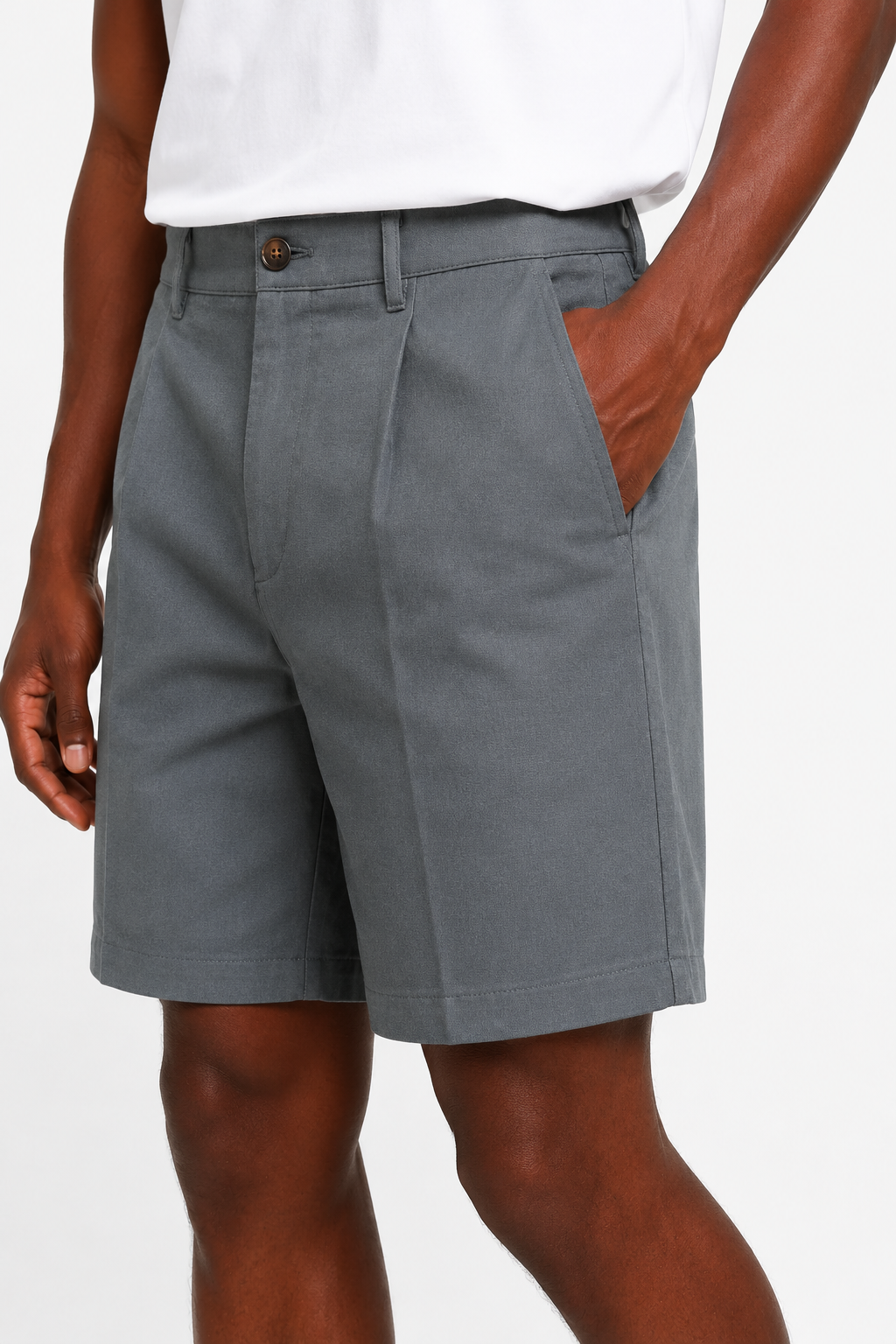 Skifergrijze Herenshorts – Comfortabele Pasvorm en Stijlvol Design - - Shorts - Valmont Wear