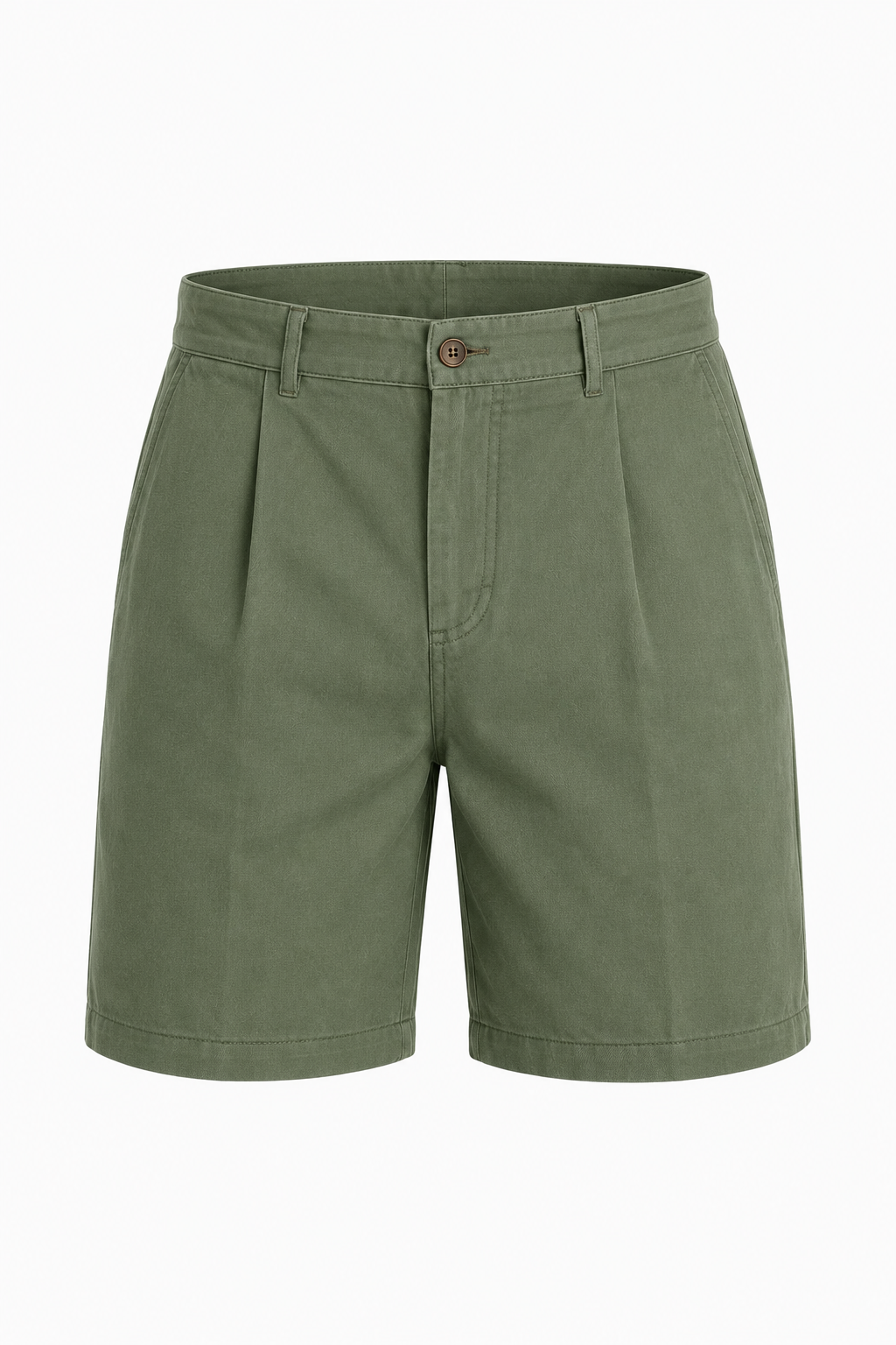 Herreshorts Grøn Bomuld - Komfortable & Stilrene Shorts til Mænd - - Shorts - Valmont Wear