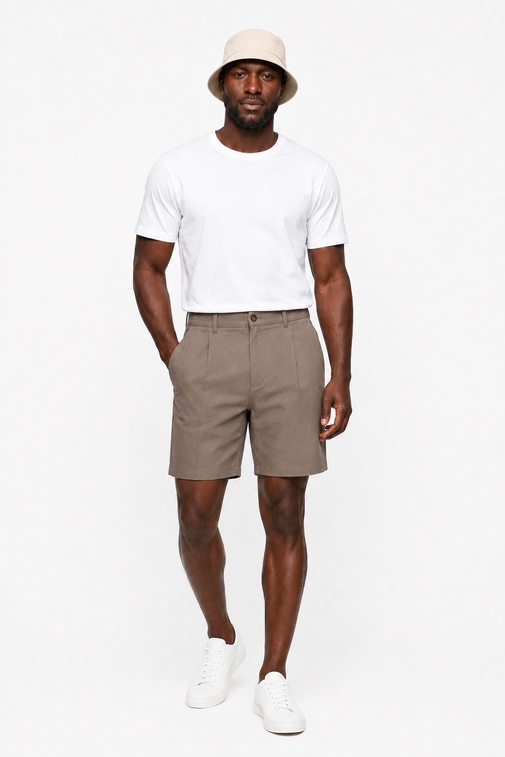 Taupe Herenshorts – Comfortabele Pasvorm voor Zomer en Vrije Tijd - - Shorts - Valmont Wear
