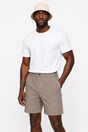 Häreshorts aus Taupe-Leinen - Perfekt fir Summer a Fräizäit