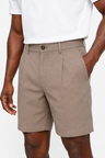 Taupe Herenshorts – Comfortabele Pasvorm voor Zomer en Vrije Tijd - Taupe - Shorts - Valmont Wear