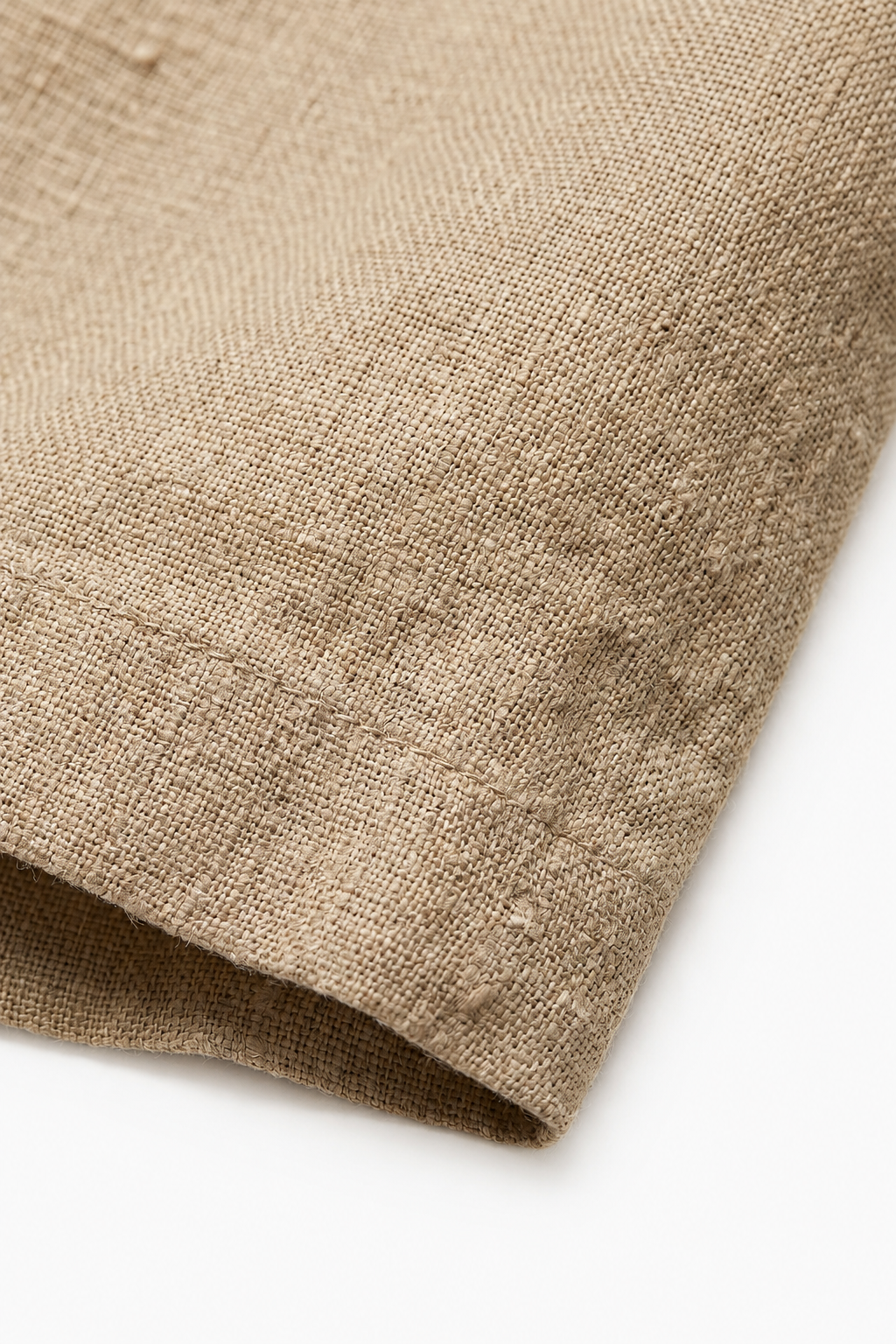 Herre Linnedshorts – Beige/Stenfarvet, Åndbare & Komfortable, Str. 38 - - Shorts - Valmont Wear