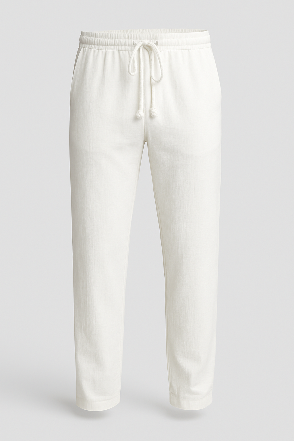 Herrebukser med Snøre - Hvid - - Pants - Valmont Wear