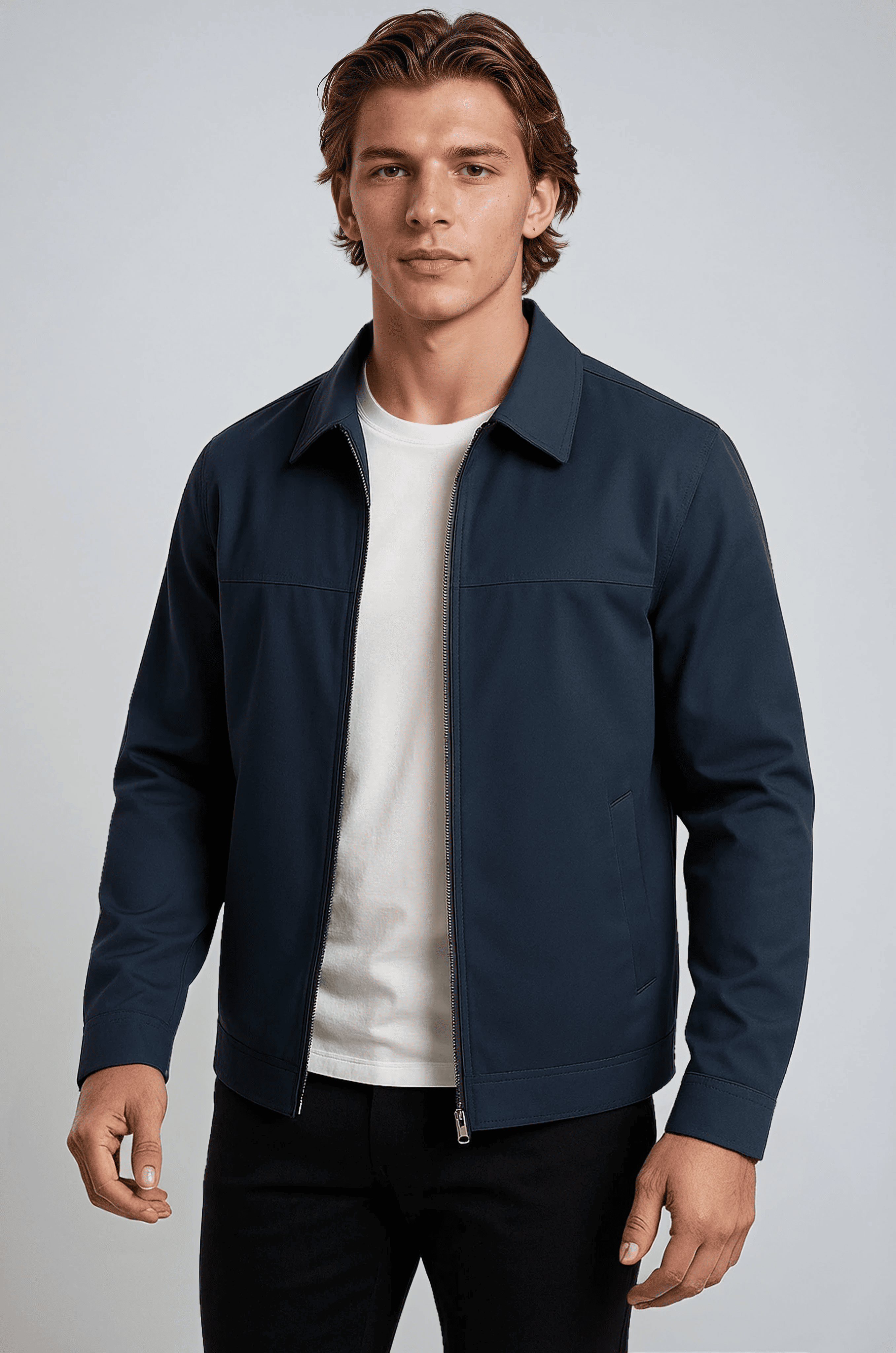 Navy Casual Jakke - Navy Blue - Jakker - Valmont Wear