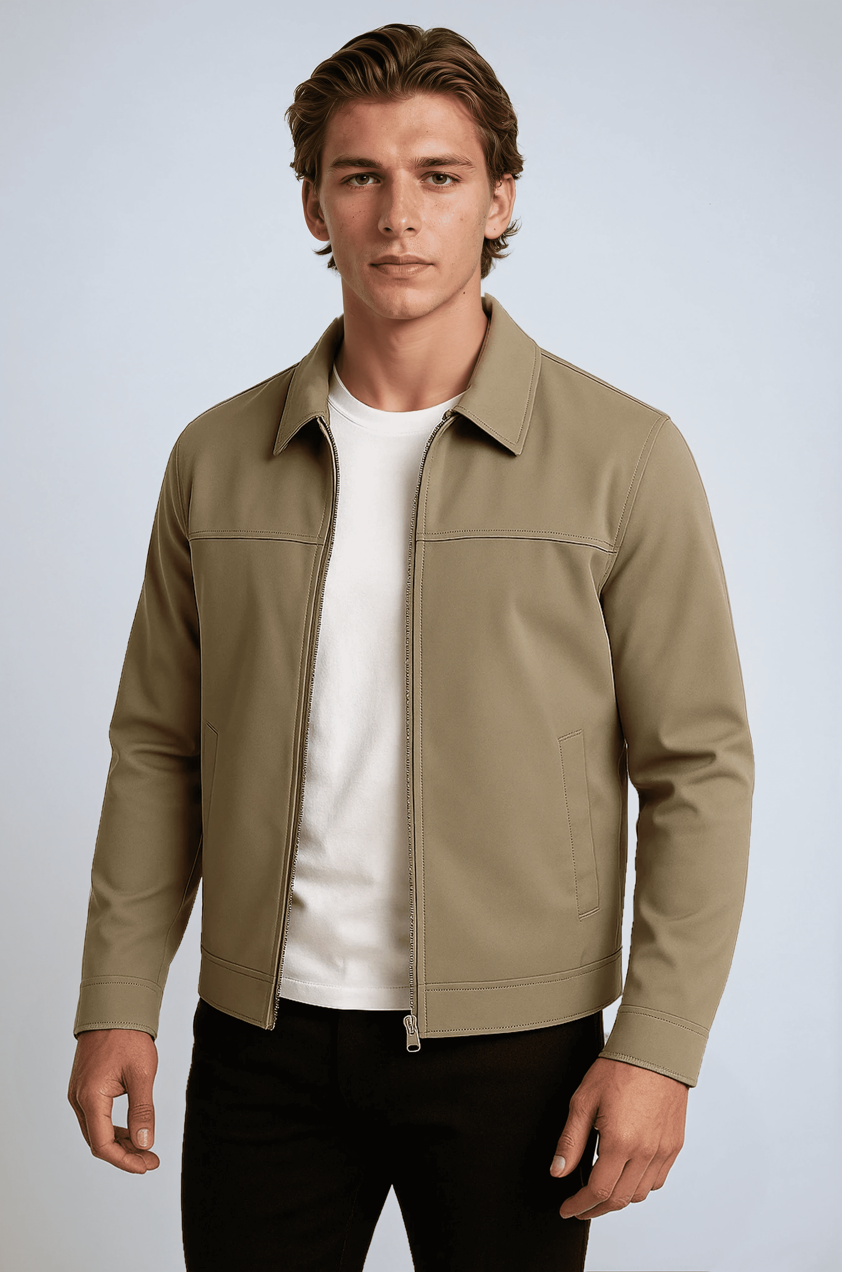 Khaki Casual Jakke - Khaki - Jakker - Valmont Wear