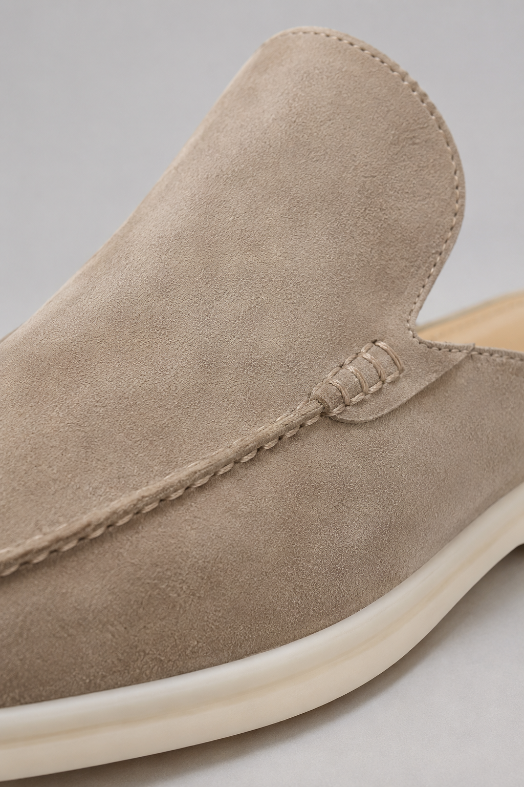 Mule Loafer til Mænd i Sand - Komfortabel Slip-On Sko med Åben Hæl - - Sko - Valmont Wear