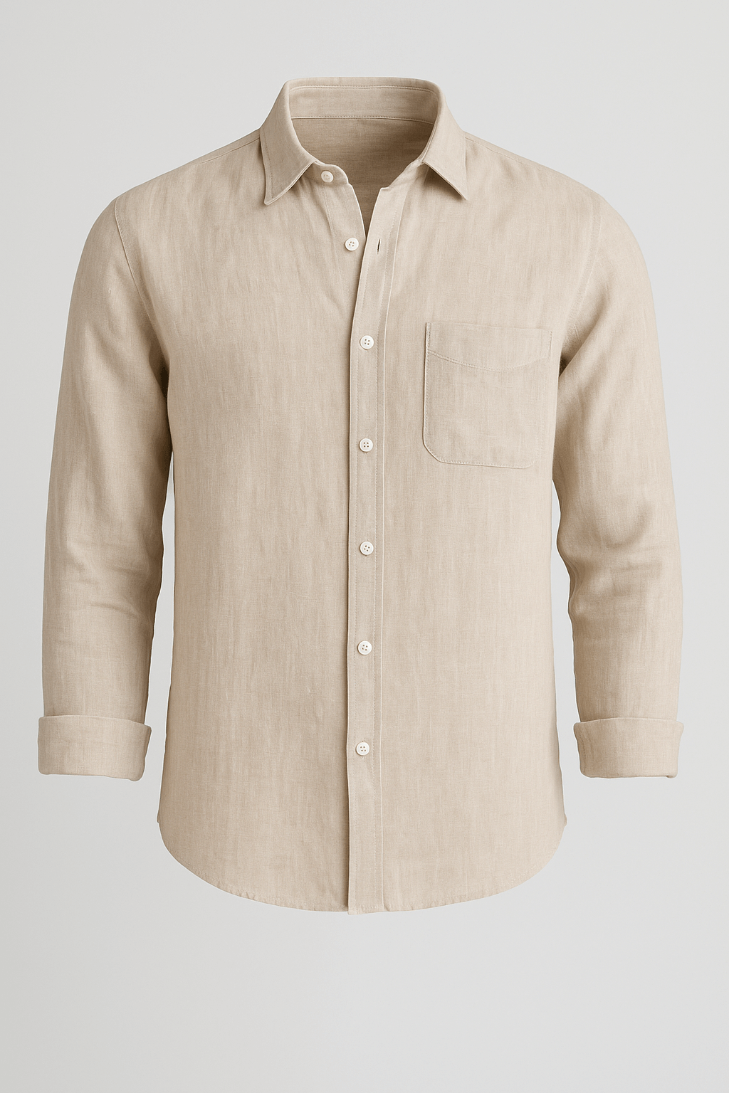 Monaco Linskjorte – Sand - - Linskjorte - Valmont Wear