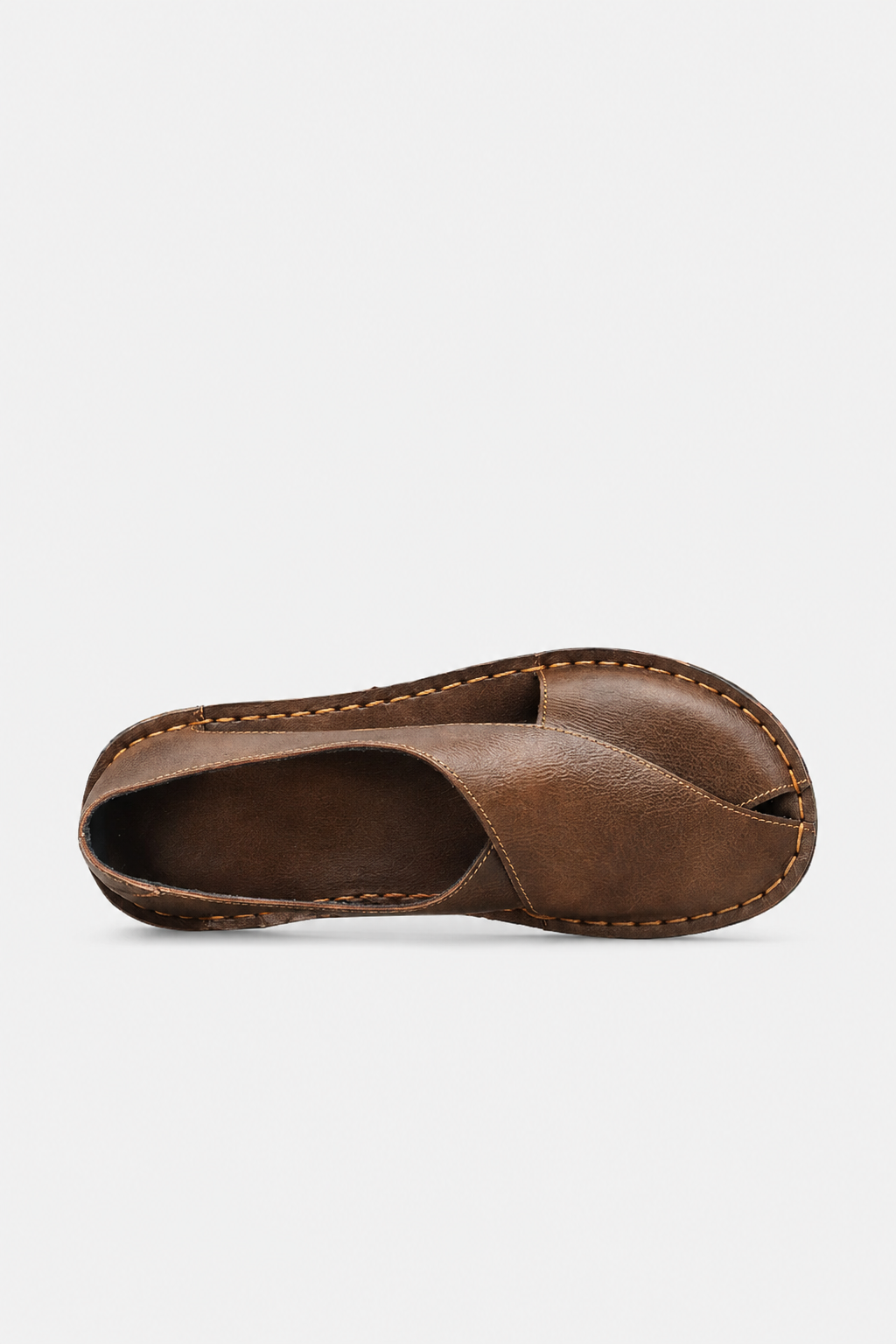 Herresandaler i Brun Læder - Åben Side Stil til Sommer - - Sko - Valmont Wear