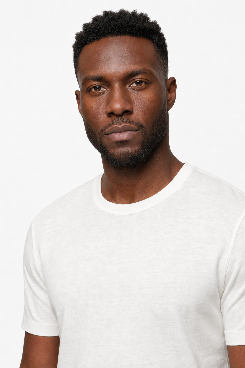 Hvid Slim Fit T-shirt til Mænd i Blød Bomuld – Komfortabel & Stilfuld - - Herre T-shirts - Valmont Wear