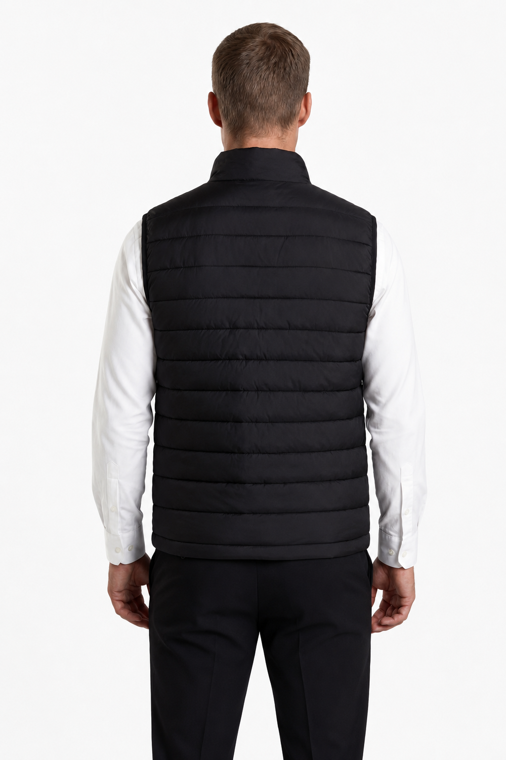 Herre Puffer Vest – Varm, Letvægts Polyester Vest med Lynlås til Mænd - - Puffer Vest - Valmont Wear