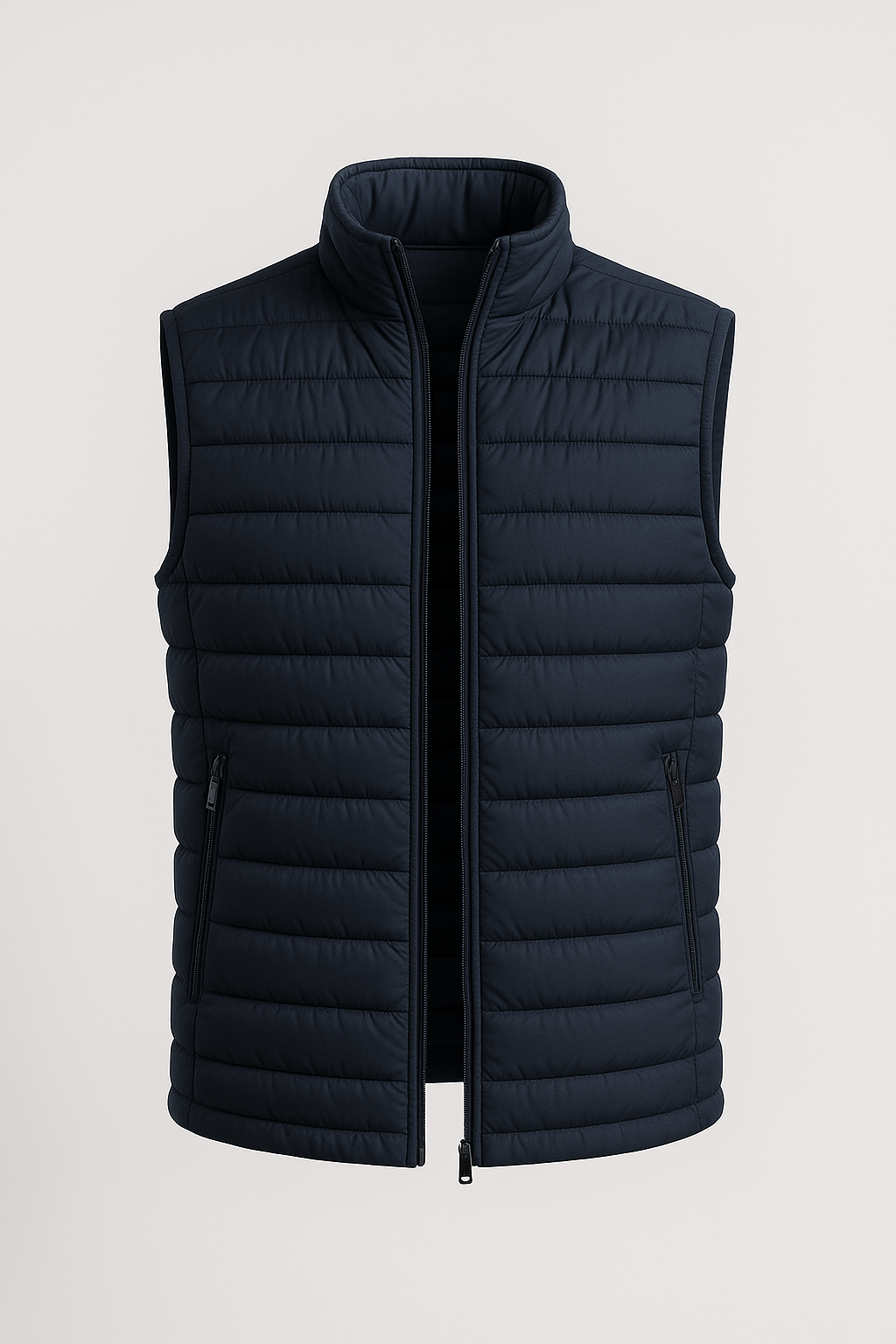 Premium Herre Marineblå Puffervest - - Puffer Vest - Valmont Wear