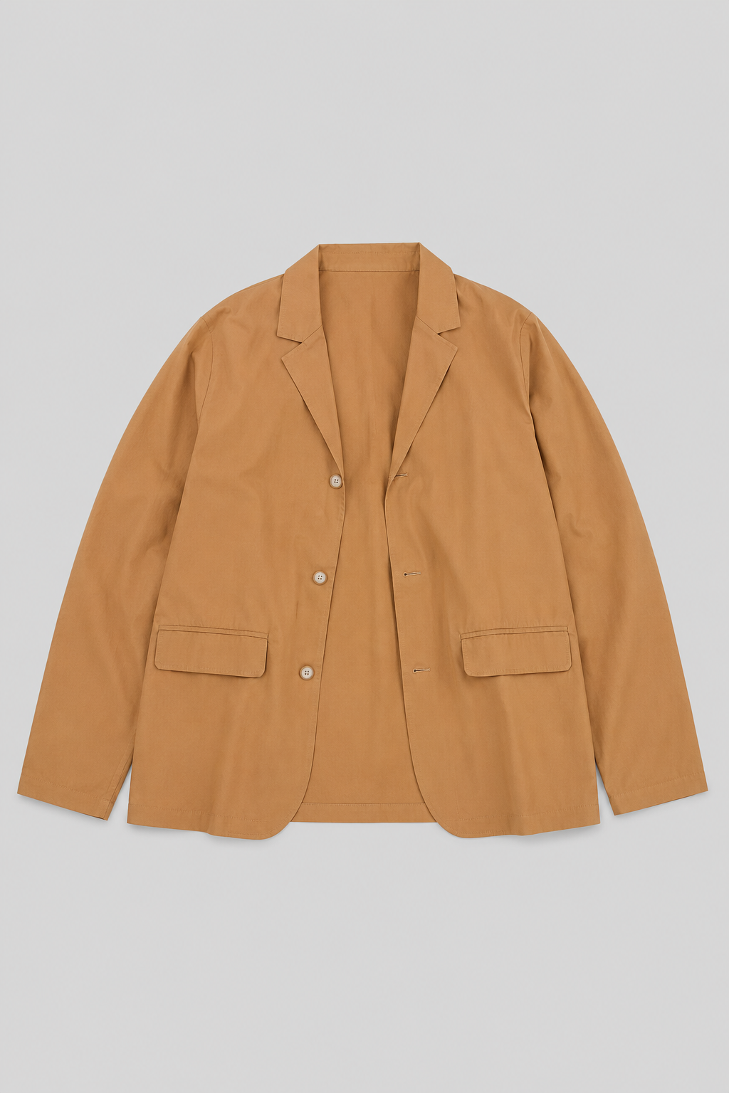 Beige Hør Blazer - Ustruktureret Sommer Jakke til Mænd
