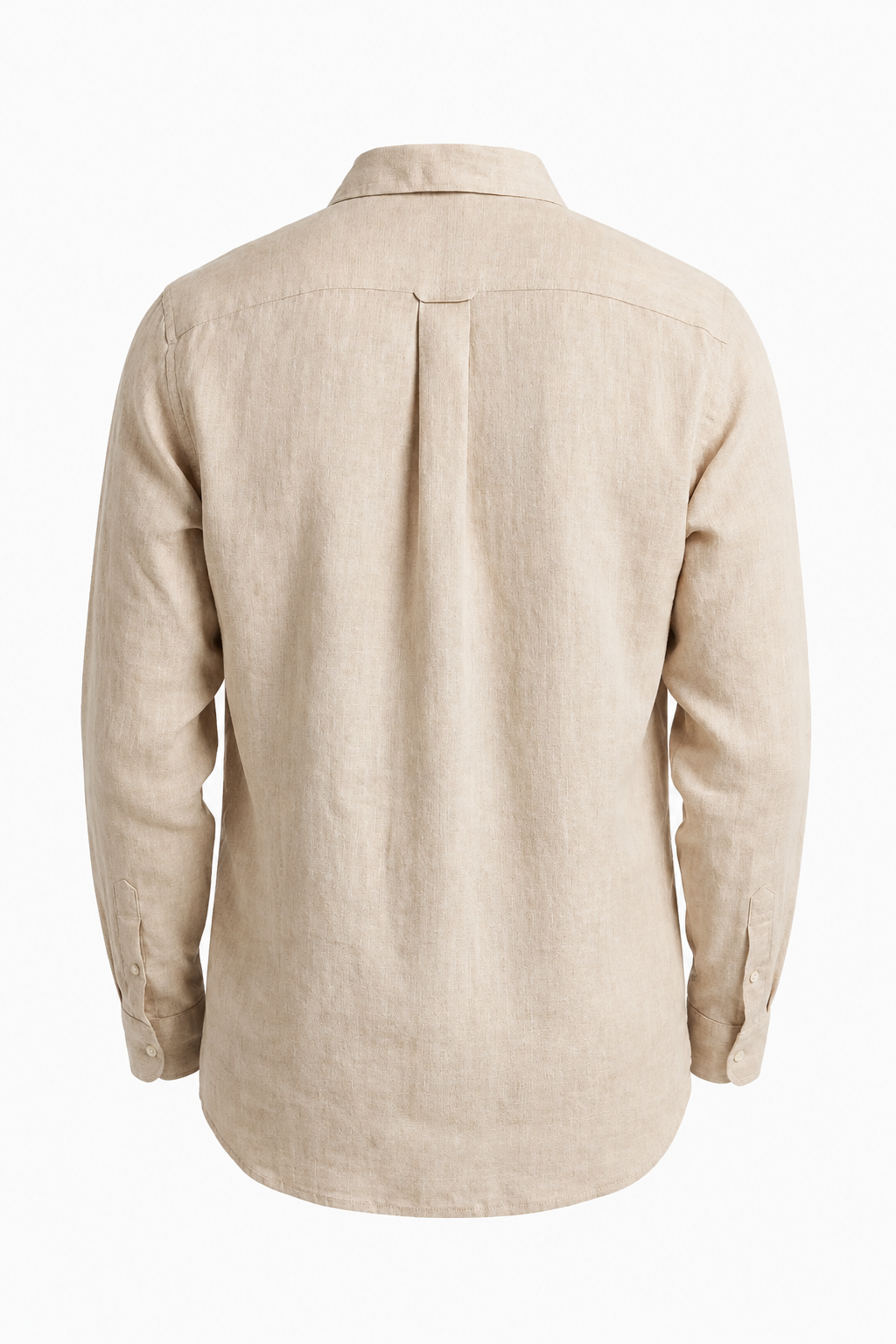 Sand-colored Regular Fit Microfiber Shirt for Men – Microfiber - - Linskjorte - Valmont Wear