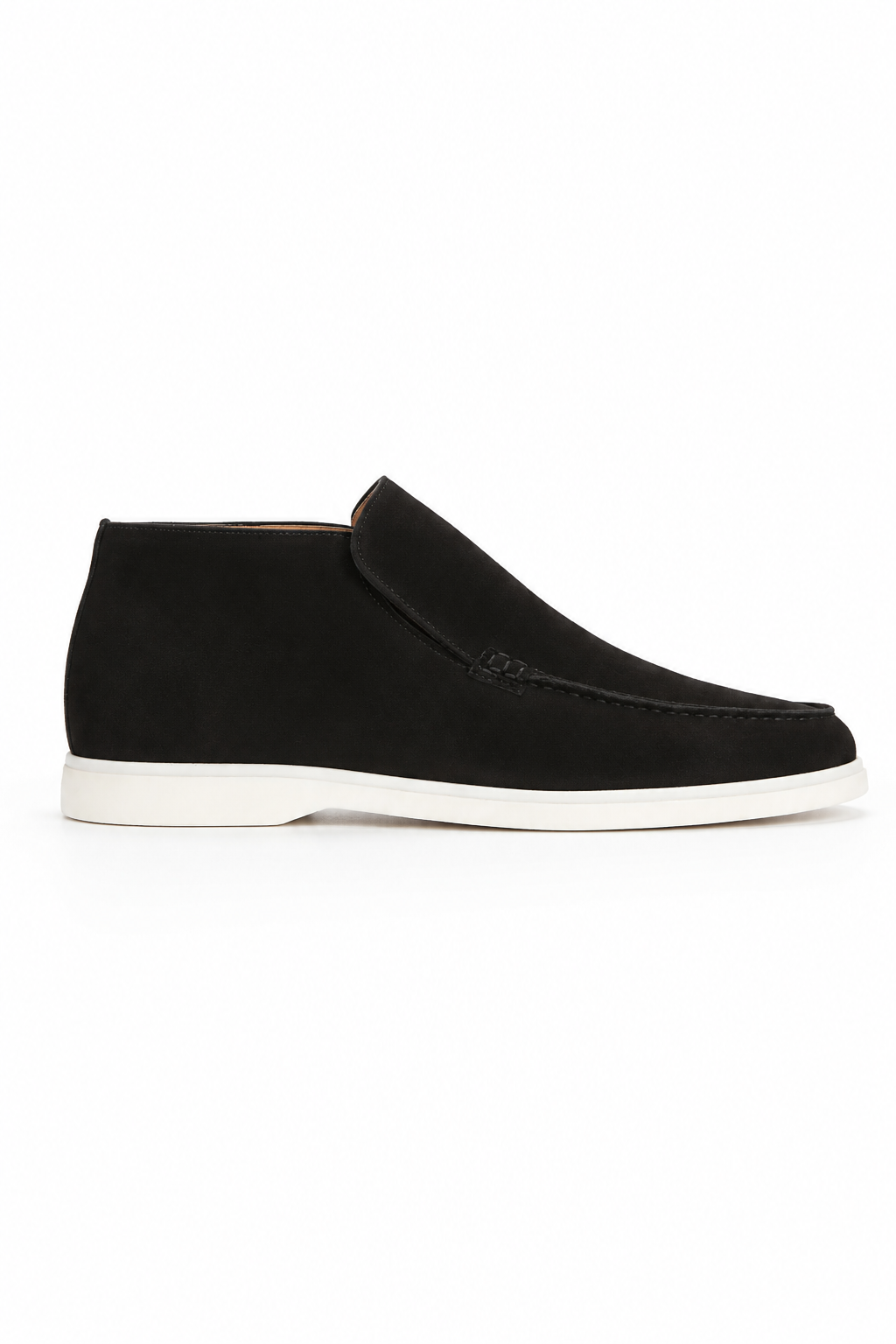 Mørkeblå Ruskind Loafers til Mænd – Premium Slip-on Sko i Blødt Ruskind - - Boots - Valmont Wear