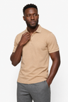 Sandfarvet Hør Polo til Mænd - 100% Hør Sommer Polo - - Polo skjorter - Valmont Wear